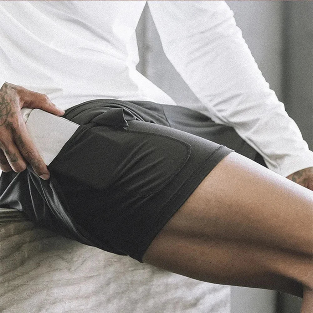 Men’s 2-in-1 Running Shorts – Lightweight, Breathable & Secure - 3KDyn